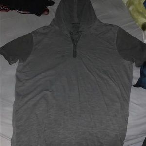 Guess grey hooded shirt